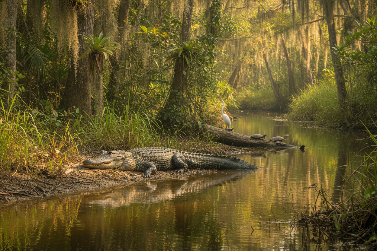 American alligator in the Everglades