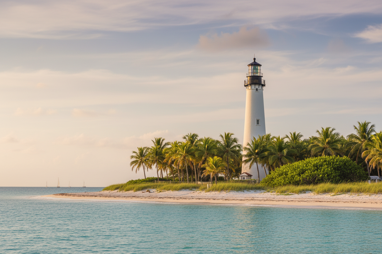 Cape Florida Lighthouse on Key Biscayne
