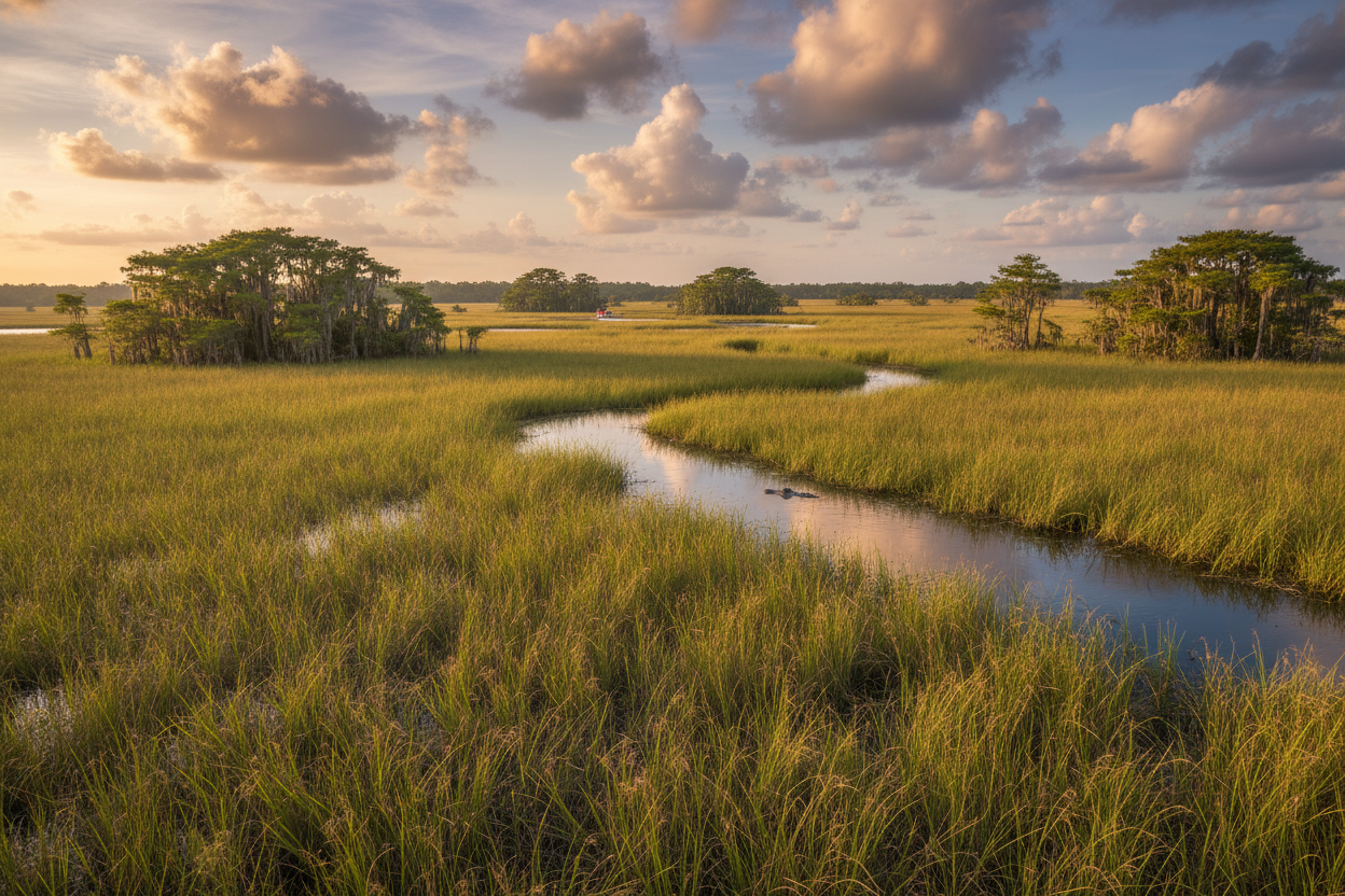 Florida Everglades vast sawgrass wetlands