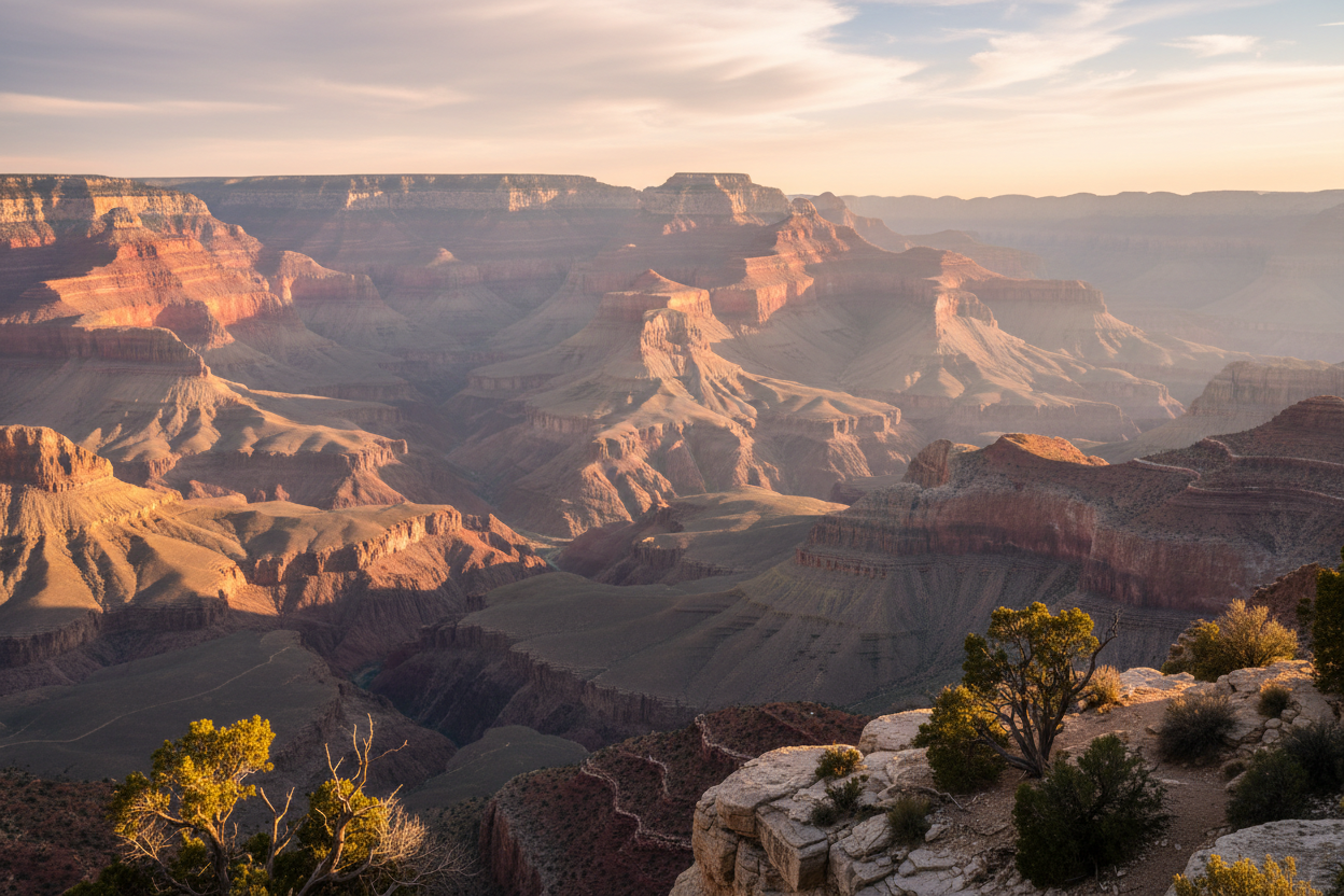Grand Canyon South Rim at sunrise