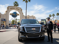 Luxury SUV outside Universal Studios